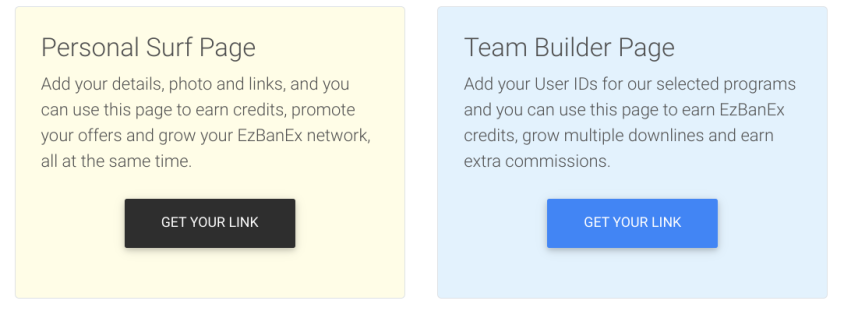 Profile and Team Pages EzBanex