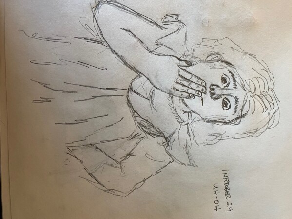 Girl saying