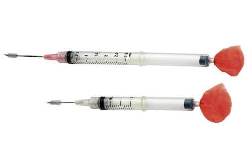 Blow dart syringes. Photo taken from Dan-inject.com