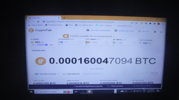 CrytoTab Browser Screen Shot