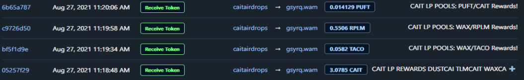 CAIT/TACO LP Rewards