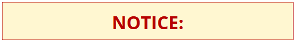 NOTICE: