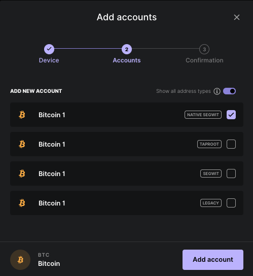 account types