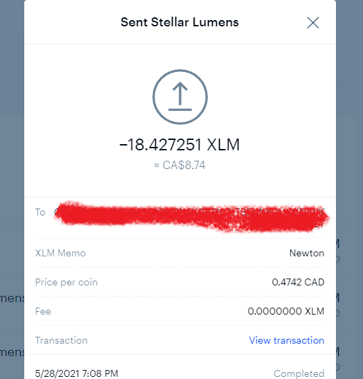 It costs nothing to withdraw XLM from Coinbase!