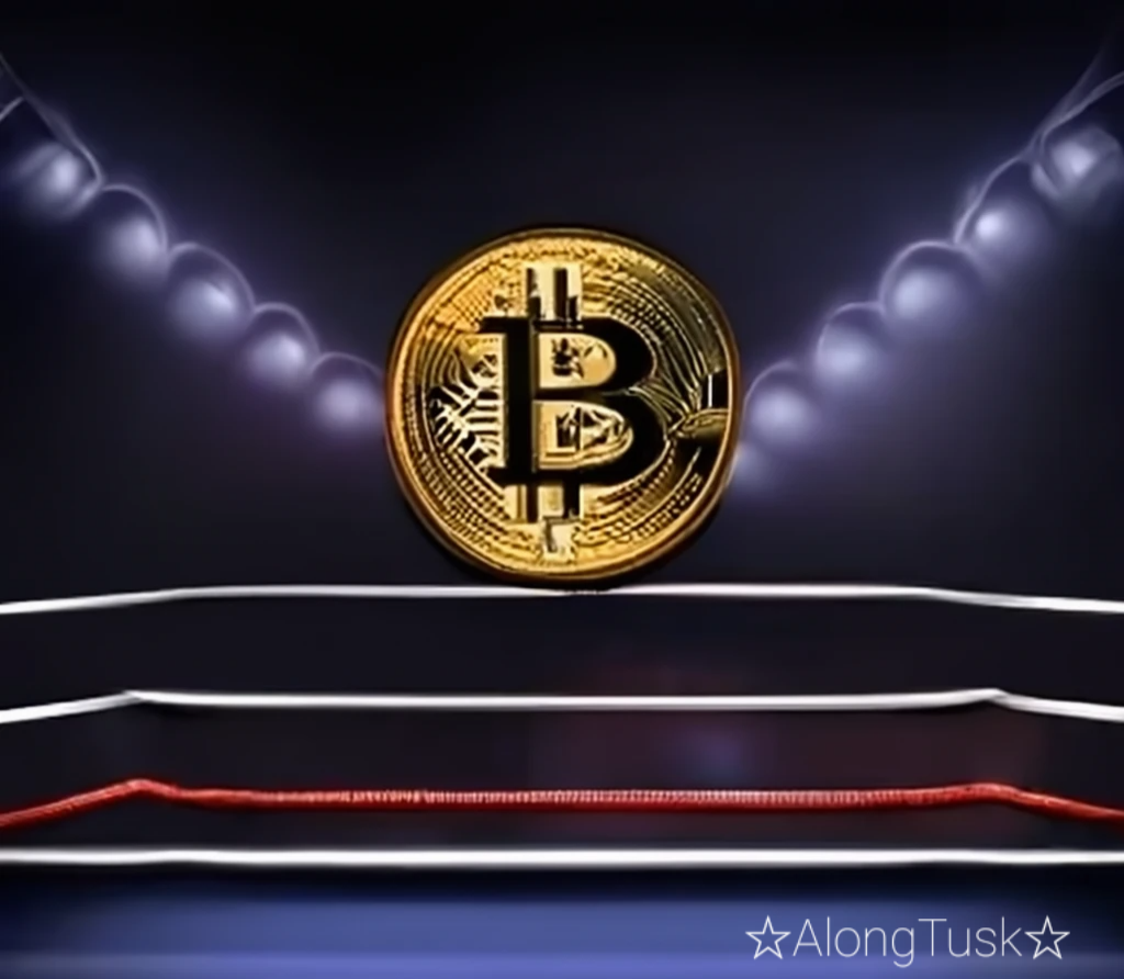 Bitcoin Boxing by Along Tusk