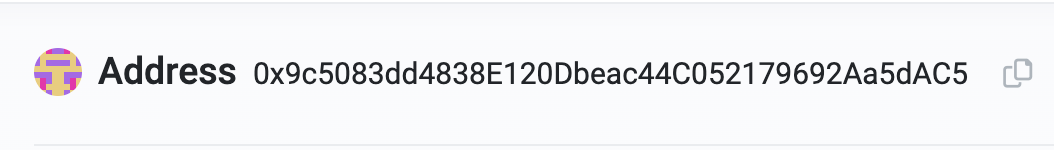 Crypto-Wallet address