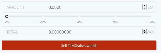 Alien Worlds Alcor Exchange TLM Sell
