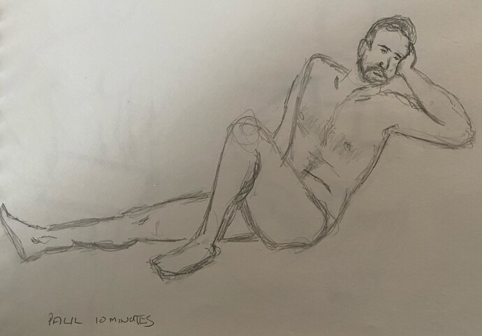 Paul: 10-minute timed pencil sketch