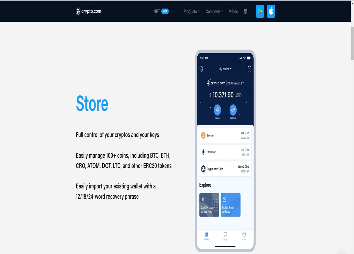 crypto.com DeFi Wallet