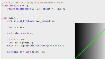 Your First GLSL Line: Understanding Coordinates in a Fragment Shader