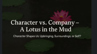 What Shapes Us: Upbringing, Surroundings, or Self?