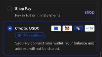 Shopify adopts Crypto Payments with USDC and 460+ wallet Chains!