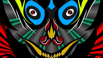 Devil Abstract nft art.