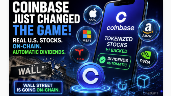 Coinbase Just Declared War on Wall Street: Real Tokenized Stocks Are Coming