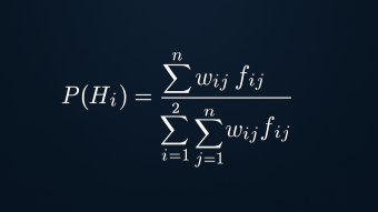 LIMES HEURISTIC - 𝑃(𝐻𝑖)=∑𝑗=1𝑛𝑤𝑖𝑗⋅𝑓𝑖𝑗∑𝑖=12∑𝑗=1𝑛𝑤𝑖𝑗⋅𝑓𝑖𝑗
