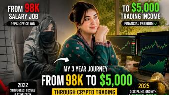 My 3-Year Journey: From a RS,98,000 Salary Job to $5,000 Through Crypto Trading