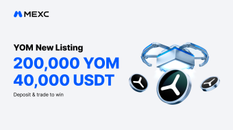 MEXC Lists YOM (YOM) with 200,000 YOM and 40,000 USDT in Airdrop+ Rewards