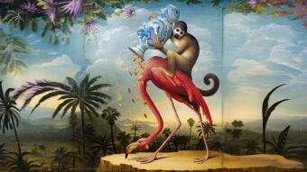 The air was warm and monkey