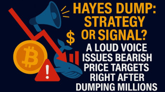 Hayes Dump: Strategy or Signal? A Loud Voice Issues Bearish Price Targets Right After Dumping Millions