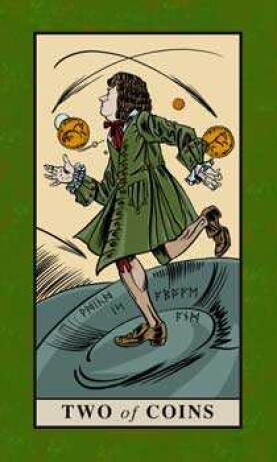 2 Of Pentacles Upright