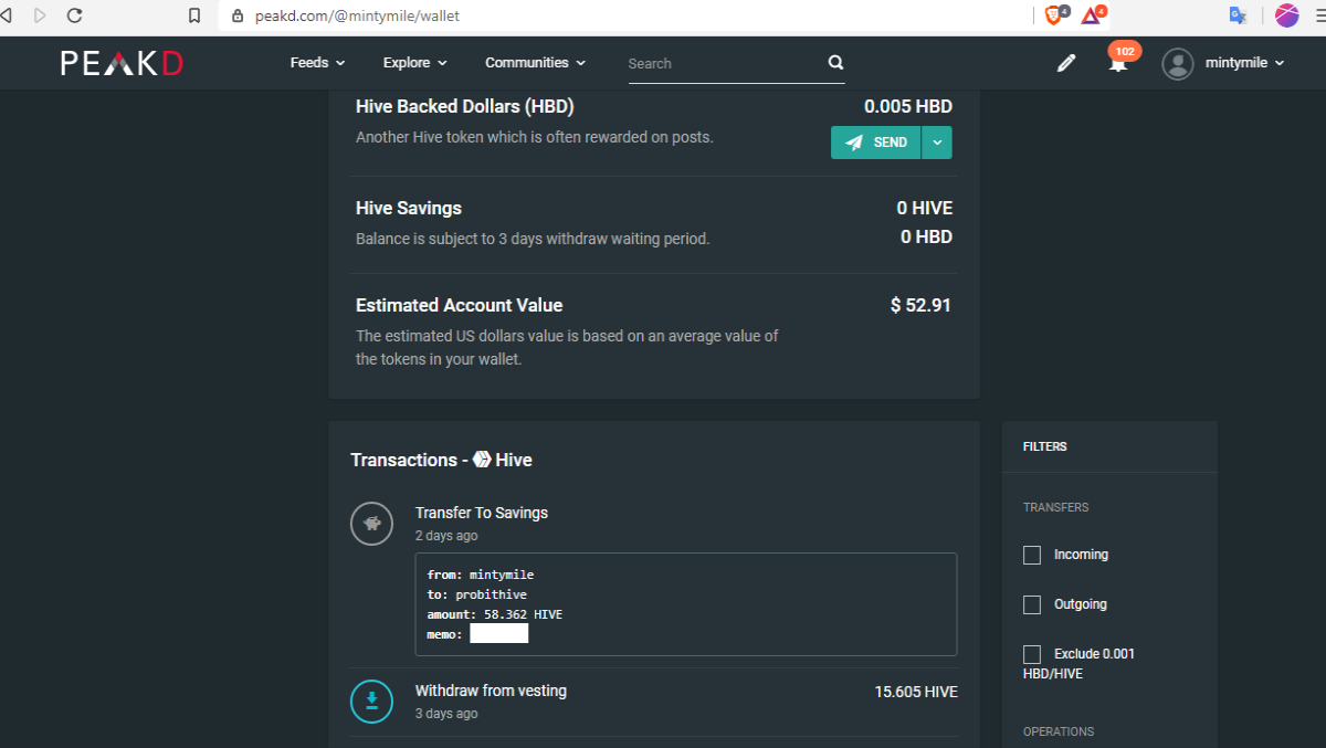 hive wallet probit exchange