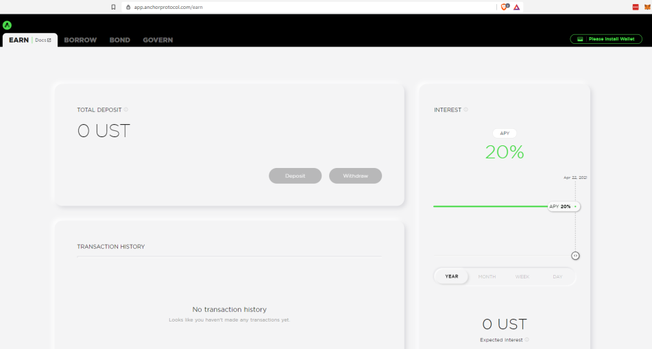Anchor Protocol UI