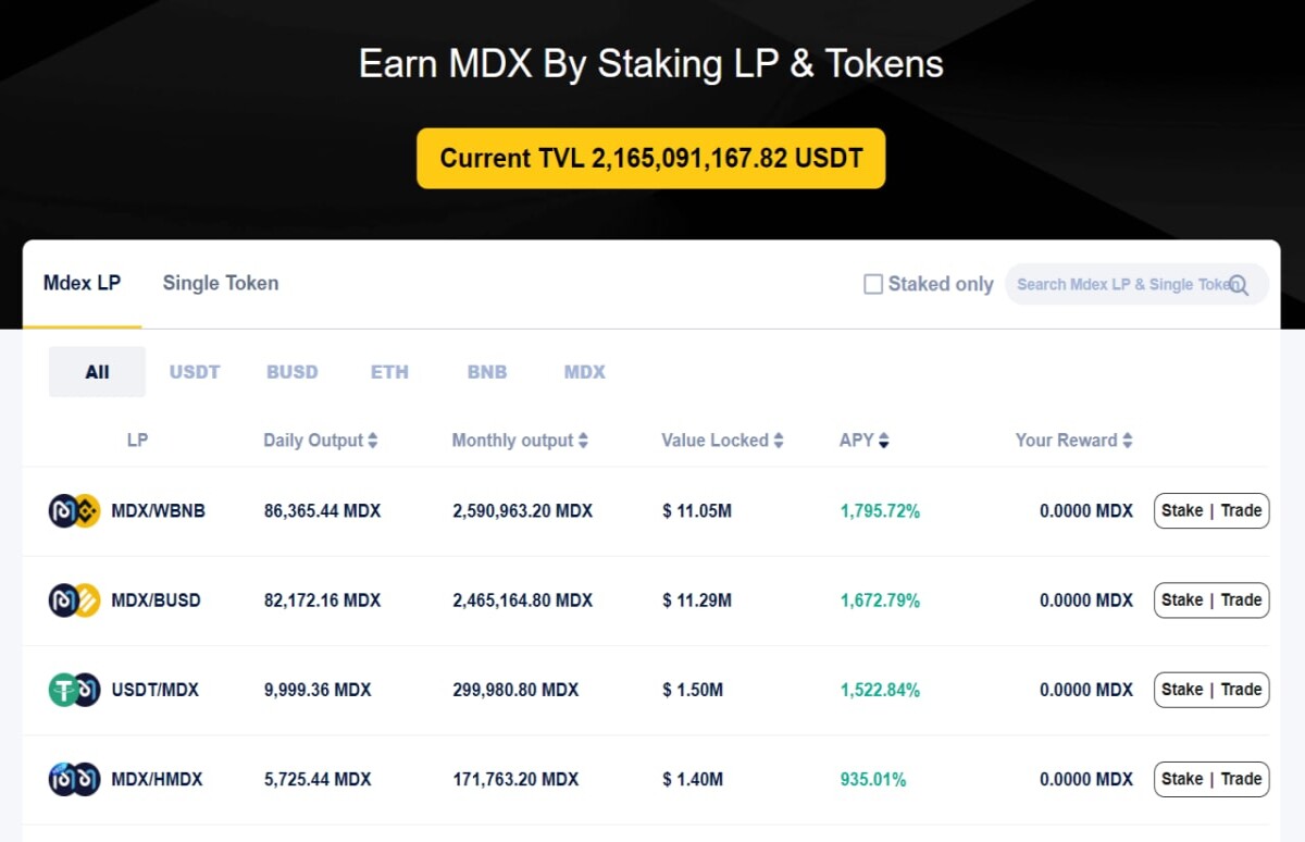 MDEX BSC Liquidity Pool Pair Staking  Read More https://techbullion.com/dex-leader-mdex-says-binance-smart-chain-is-first-step-in-multi-chain-expansion/