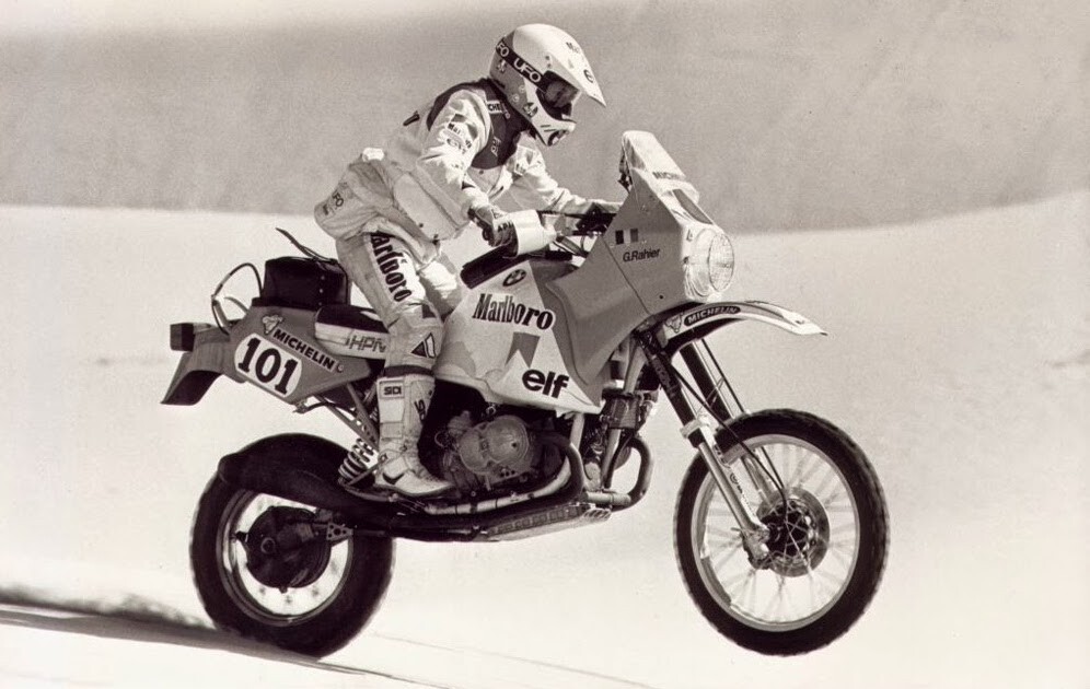 Gaston Rahier at the 1985 Dakar rally