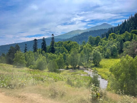 In the mountains