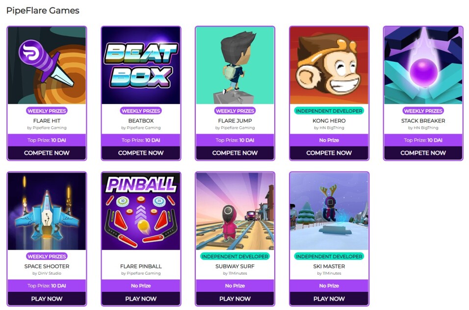 pipeflare games