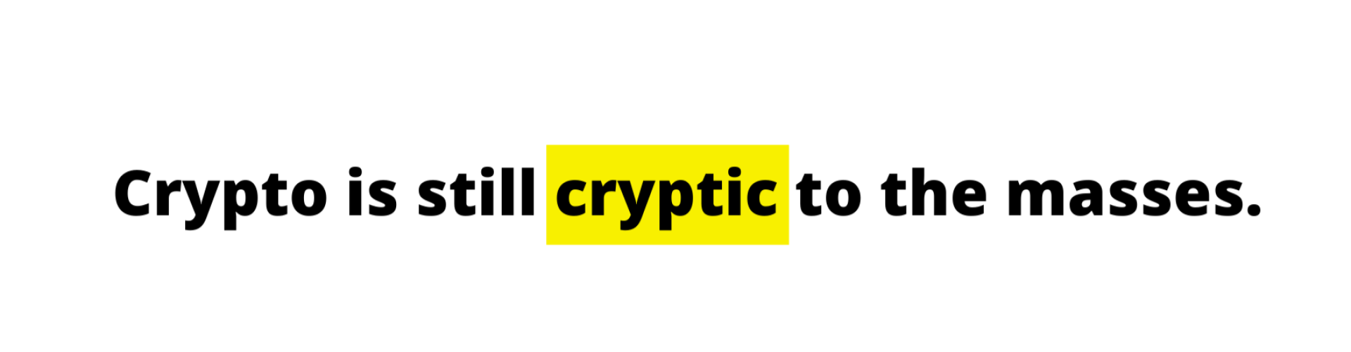 Demystifying Crypto