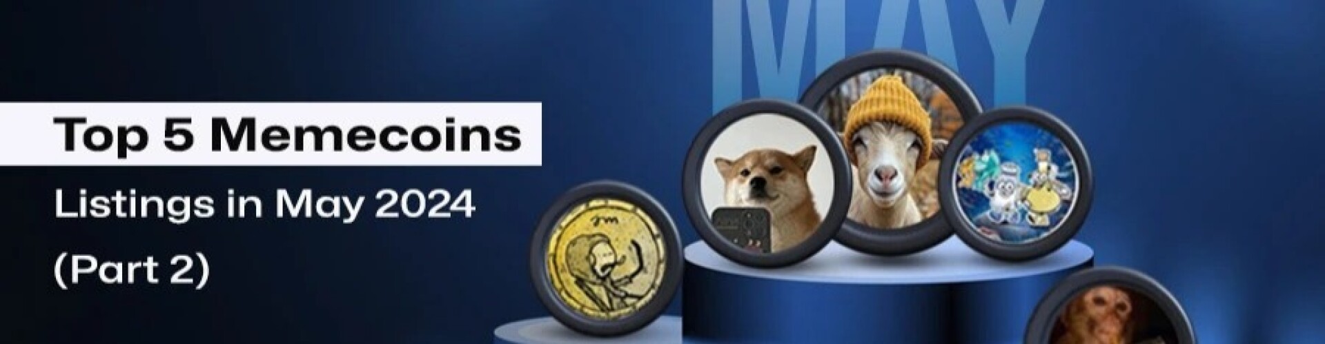 Top 5 Crypto Memecoins Listings in May 2024 Part2