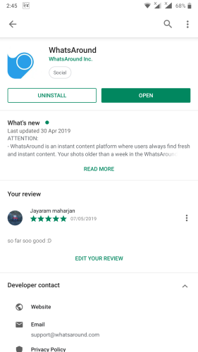 How to use whatsaround App