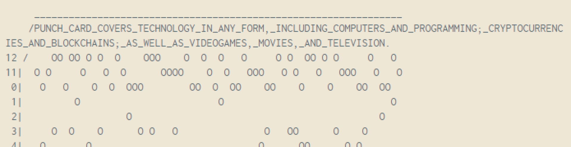 Punch Card