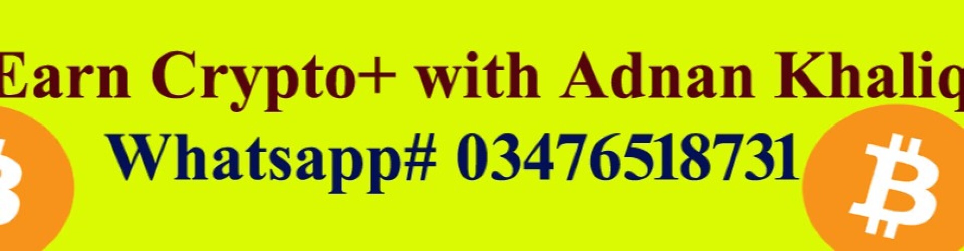 Earn Free CRYPTO with Adnan Khaliq