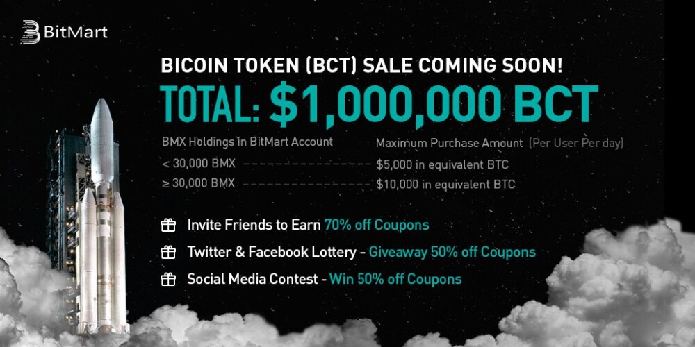BitMart Will Start the IEO Sale of Bicoin Token