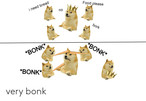 image of many doge bonk a doge