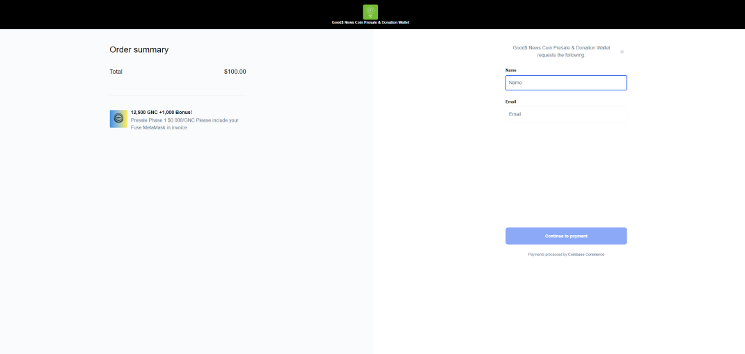 Checkout Page