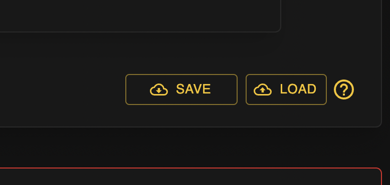 Save and load button