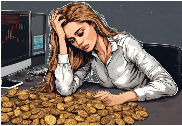 My friend after loosing a lot of money in Cryptocurrency trading