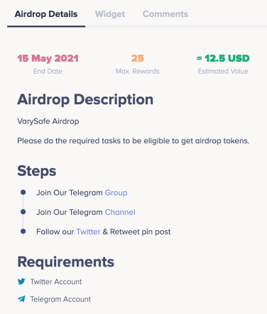 VRF Steps and Reward