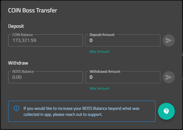 COIN Boss Transfer
