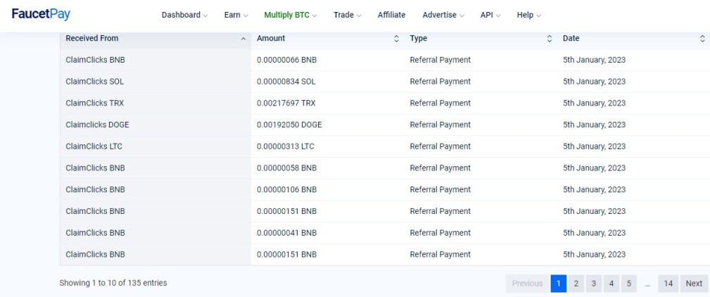 Proof of direct payments in wallet