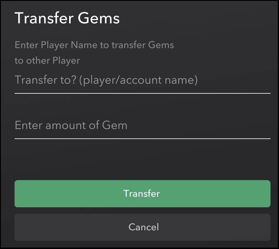 Transfer GEMs to your Telos account