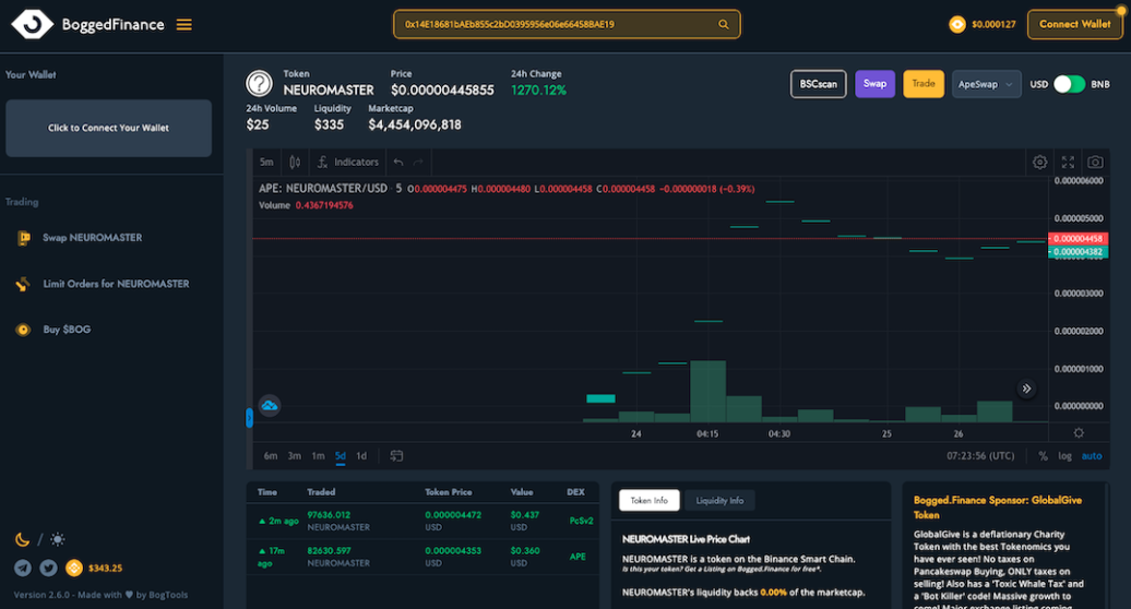 $NXR Trading on Binance $BSC