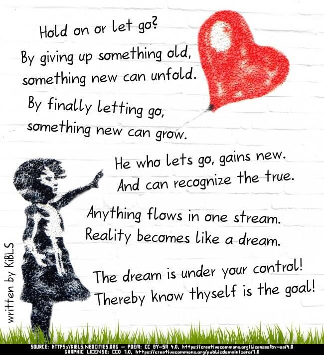 Hold on or let go?