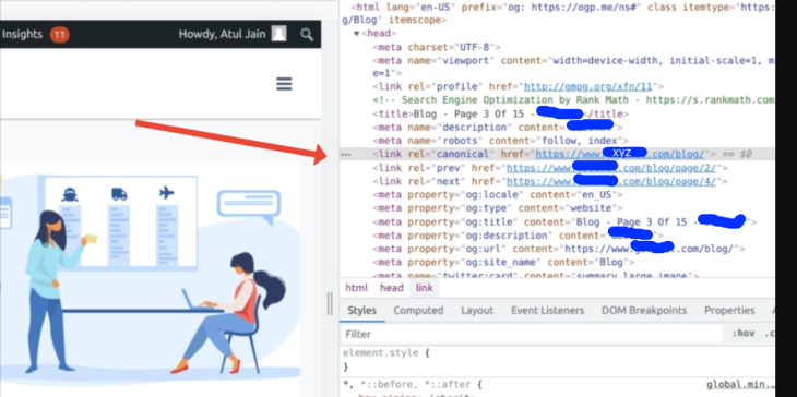 canonical links changed