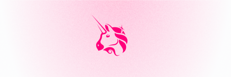 Uniswap unicorn pink gradient
