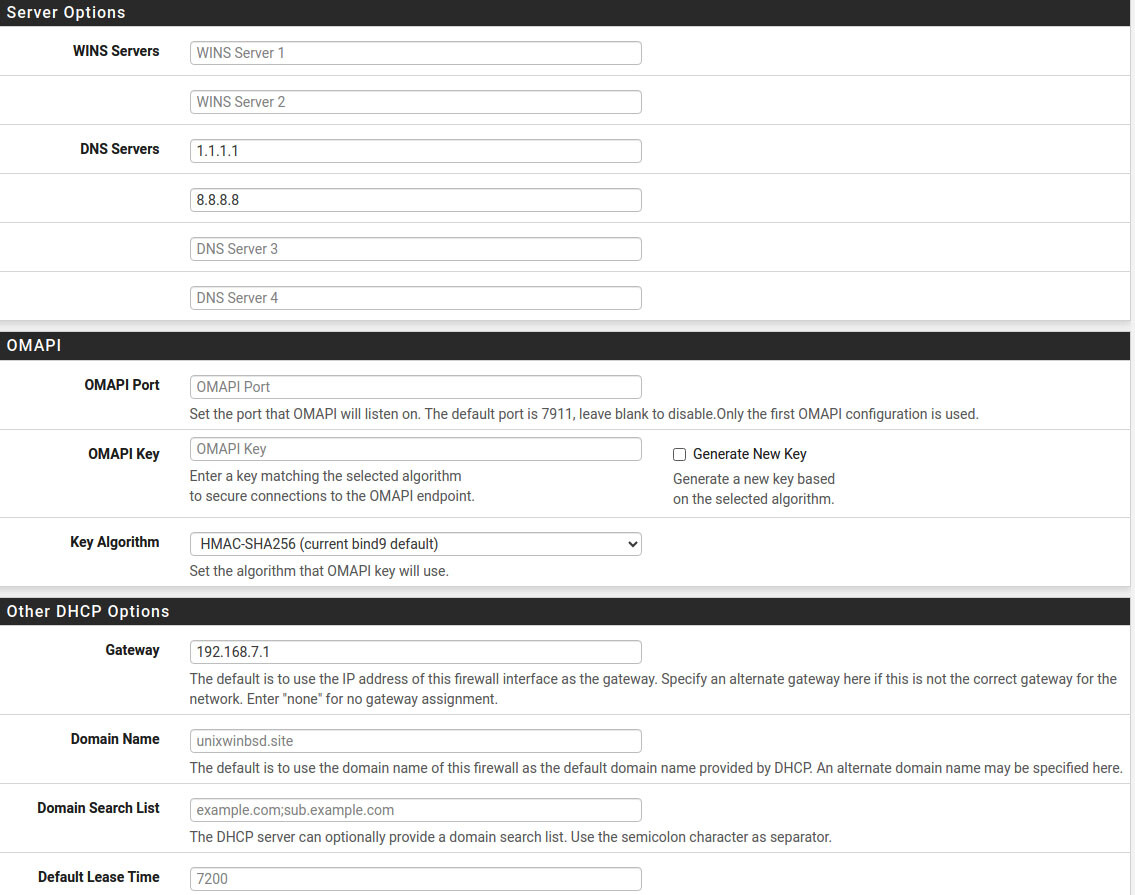 dns server isc dhcp lan