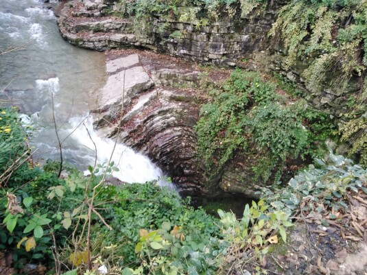 A Waterfall Trapped inside Dark Heartless Rocks
